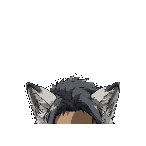 Wolf Girl Sticker by Preneura