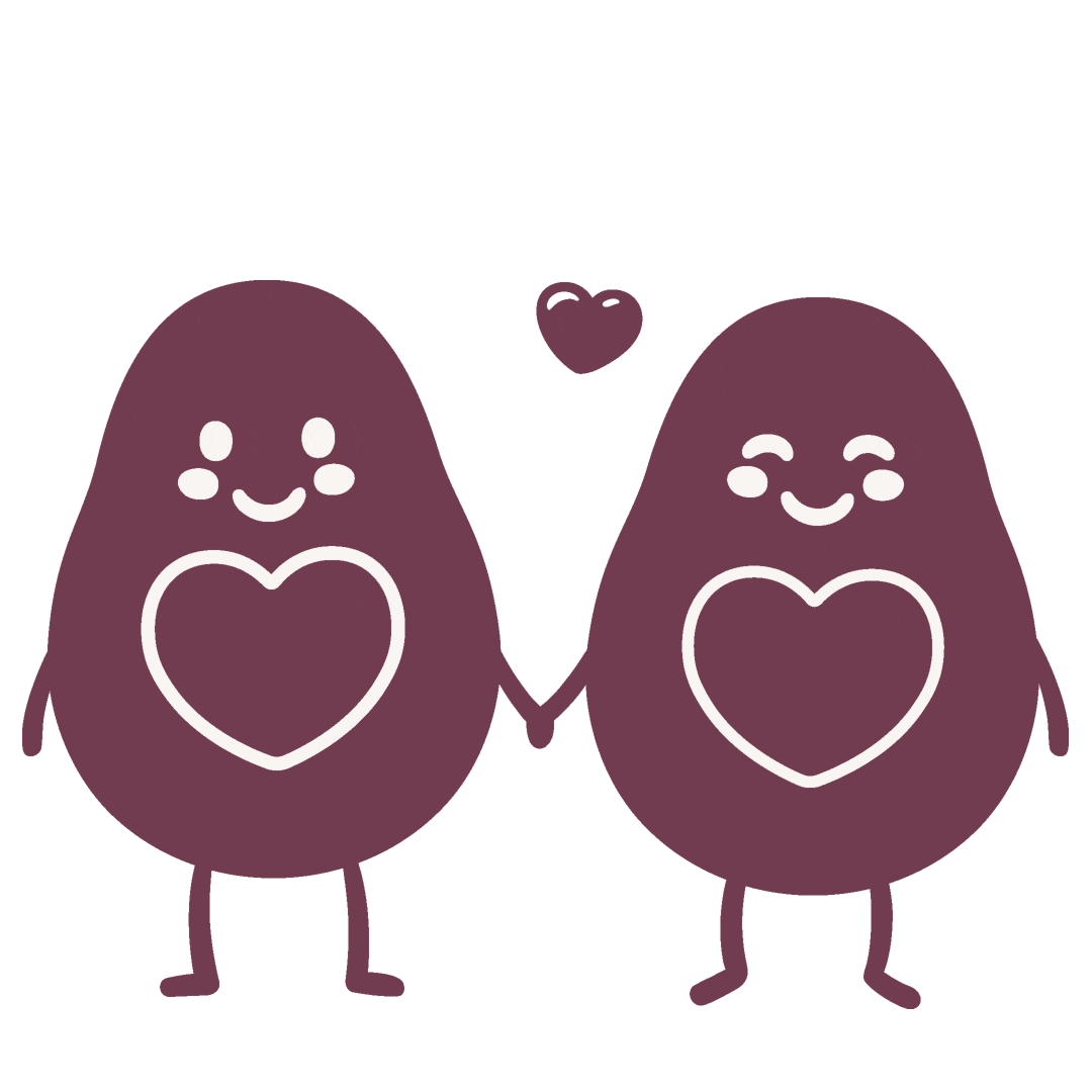 Avocado Sticker by Wilma Wunder