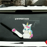 sticker waving GIF by WiperTags Wiper Covers