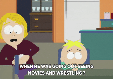butters stotch fall GIF by South Park 