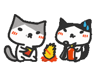 Cat Fire Sticker by yomoyeah