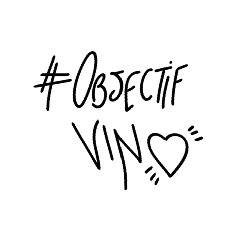 Red Wine Love Sticker by Objectif Vin
