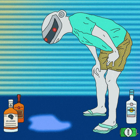 Paft_Drunk giphyupload meme robot drunk GIF