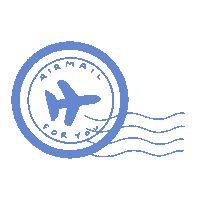 Plane Letter Sticker