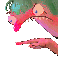 Click Here Wake Up Sticker