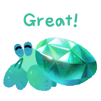 Hermit Crab Wow Sticker by pikaole