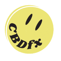 CBDfx smile wink cbd greenroads Sticker