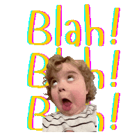 Blah Sticker