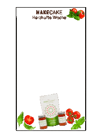 MAKECAKE pizza dip tomate herzhaft Sticker