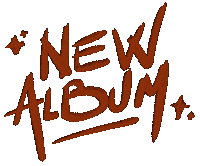 klangwelt music new red orange Sticker
