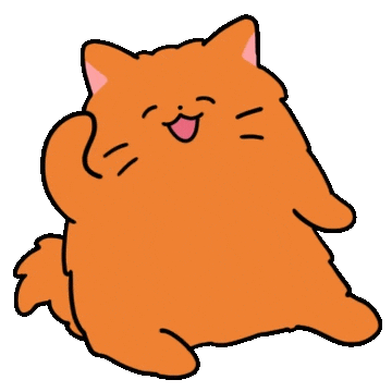 Happy Cat Sticker by Olso