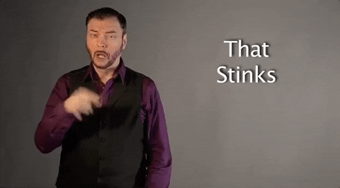 that stinks sign language GIF by Sign with Robert