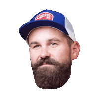 Beard Floating Head Sticker by Carter Chevrolet