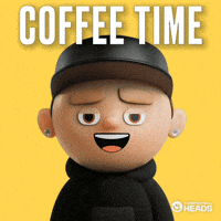 Coffee Time Reaction Gif GIF by OneFootball Heads