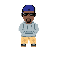 Pixel 8Bit Sticker