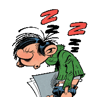 Gaston Lagaffe Sticker by Les Éditions Dupuis