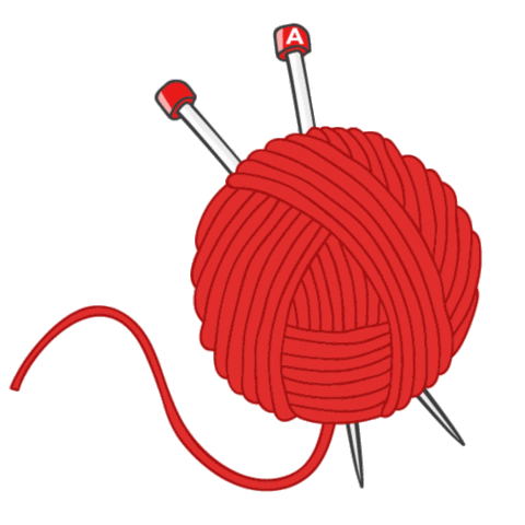 Crochet Yarn Sticker by Adlibris
