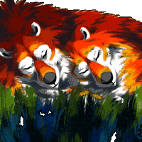 Puppy Wolf GIF by Ronja Maltzahn