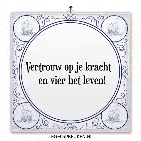 Wijsheid Geluk GIF by Tegelspreuken.nl