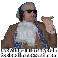 Wordy Didnt Read Sticker