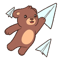 Flying On My Way Sticker by BEARISH