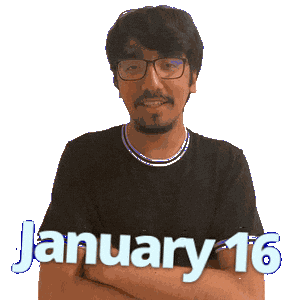 January 16 Sticker