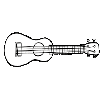 Ukulele Uke Sticker