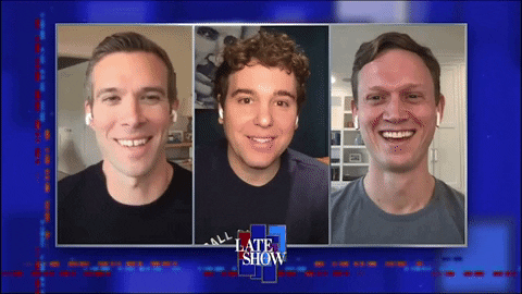 The Late Show Pod Save America GIF by The Late Show With Stephen Colbert