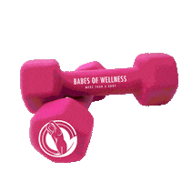 Babesofwellness pink workout wellness dead Sticker