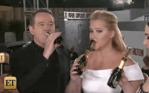 Amy Schumer Drinking GIF by Entertainment Tonight