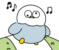 Dumb_bird lets go walking go walk Sticker