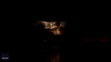 Lightning Lights Up Sky Over Western Australia's Ord River