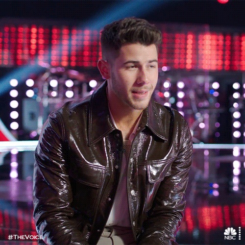 Nick Jonas Reaction GIF by The Voice