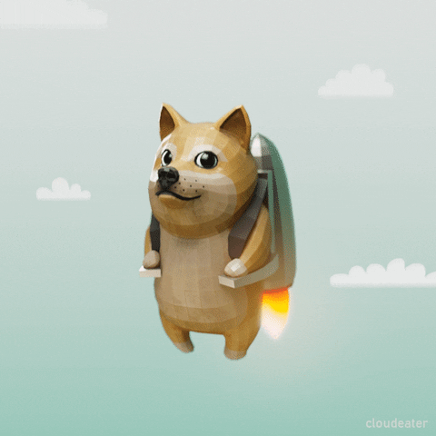 To The Moon Meme GIF