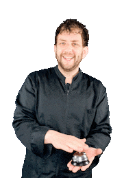 huusvanguus happy food water man Sticker