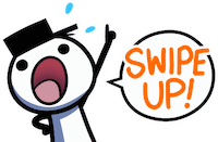 swipe up loading artist Sticker