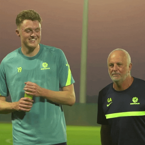 Graham Arnold Size Difference GIF by Football Australia