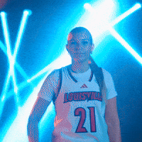 Womens Basketball Go Cards GIF by Louisville Cardinals