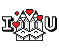 I Love You Sticker by Stamatia Alexaki