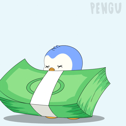 Money Penguin GIF by Pudgy Penguins