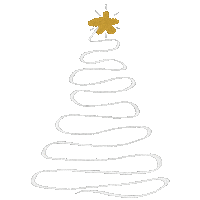 BananaB0o christmas merry christmas christmas tree bananab0o Sticker