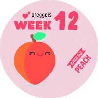 Baby Peach Sticker by Preggers