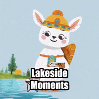 Lake Scenery GIF by Llamaozi