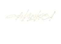 Thanks Calligraphy Sticker