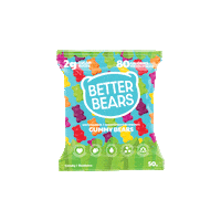 BetterBearsFoods candy gummybear vegancandy betterbears Sticker