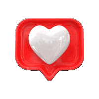 Heart 3D Sticker by HELPNOFEED