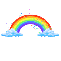 Realistic Effects Rainbow Sticker by Chris Timmons
