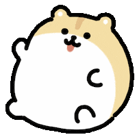 Happy Hamster Sticker by kupaberu