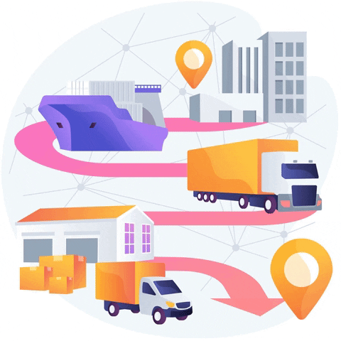 SFLWorldWide giphygifmaker giphyattribution courier service shipping service GIF