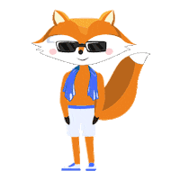 Summer Fox Sticker by Nedlis Company